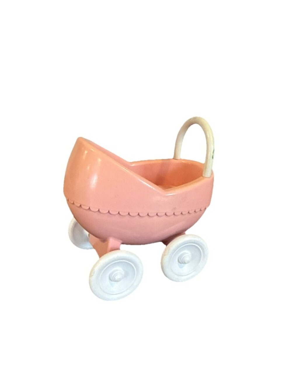 Little Tikes Dollhouse Stroller Baby Carriage Pink Pram Doll Buggy Vintage